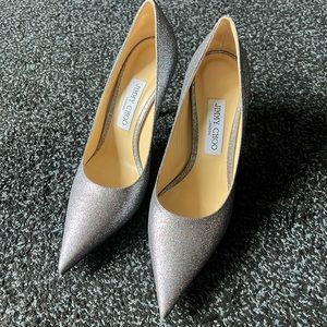 Jimmy Choo Love 85 Pointed-Toe Pumps size 7.5/38